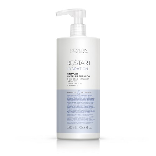 Revlon Professional Restart Hydration Мицеллярный шампунь для нормальных и сухих волос Moisture Micellar Shampoo 1000 мл
