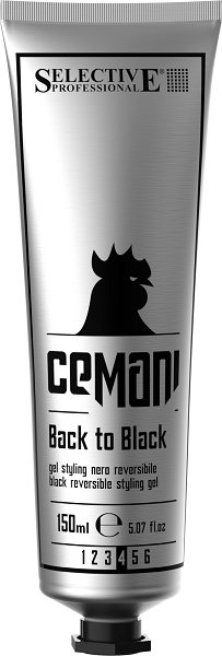 Selective Professional Cemani Гель для укладки со смываемым черным пигментом Back to black 150 мл