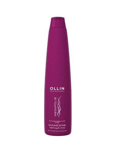 OLLIN Professional MEGAPOLIS Шампунь для волос на основе черного риса 400 мл