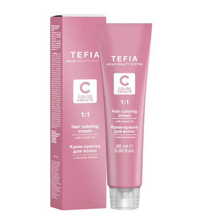 Tefia Color Creats Крем-краска для волос с маслом монои 6.88 Темный блондин шоколад интенсивный Tefia Color Creats Крем-краска для волос с маслом монои 6.88 Темный блондин шоколад интенсивный