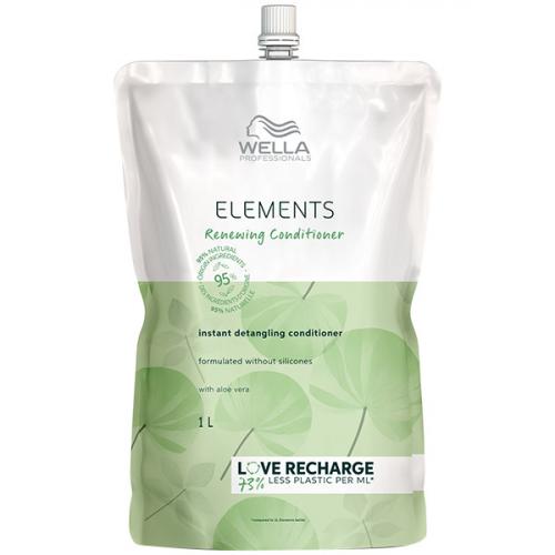 Wella Professionals Elements Обновляющий бальзам для облегчения расчесывания волос в экологичной упаковке Renewing Conditioner 1000 мл