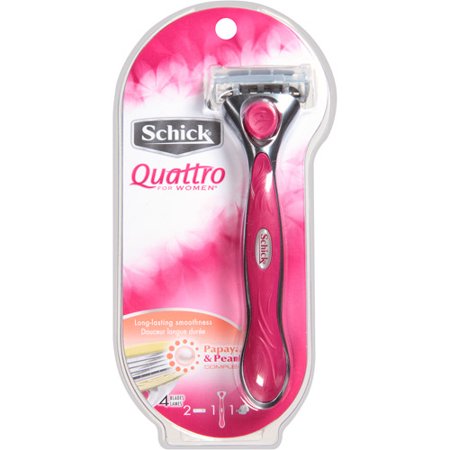 Schick QUATTRO for Women Бритва женская, 1 сменная кассета Schick QUATTRO for Women Бритва женская, 1 сменная кассета