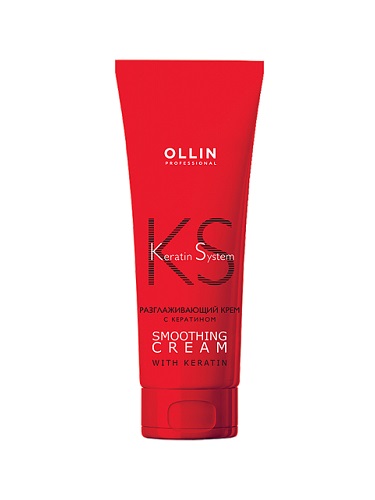 OLLIN Professional Keratin System Разглаживающий крем для волос с кератином 250 мл OLLIN Professional Keratin System Разглаживающий крем для волос с кератином 250 мл