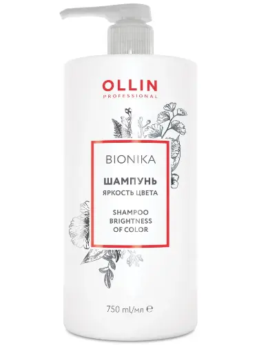 OLLIN Professional BIONIKA Шампунь для окрашенных волос Яркость цвета 750 мл
