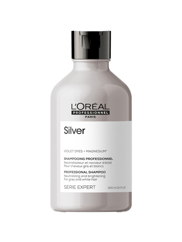 L'Oreal Professionnel Serie Expert Silver Шампунь для нейтрализации желтизны осветленных и седых волос 300 мл