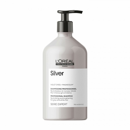 L'Oreal Professionnel Serie Expert Silver Шампунь для нейтрализации желтизны осветленных и седых волос 750 мл