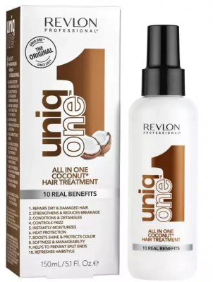 Revlon Professional Uniq One Спрей-маска для ухода за волосами с ароматом кокоса Hair Treatment Coconut Кокос 150 мл