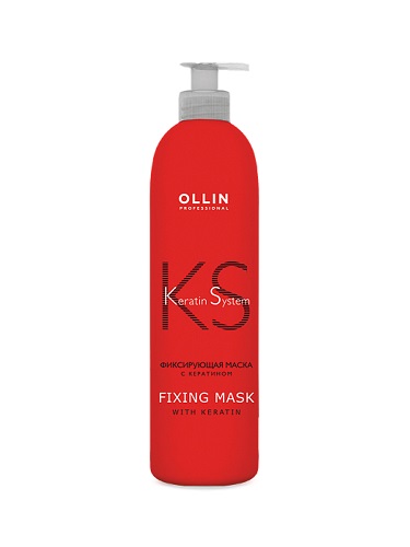 OLLIN Professional Keratin System Фиксирующая маска для волос с кератином 500 мл