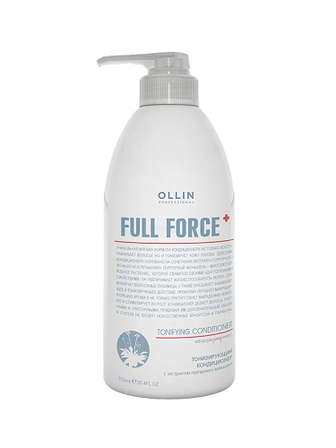 OLLIN Professional FULL FORCE Тонизирующий шампунь с экстрактом пурпурного женьшеня 750 мл