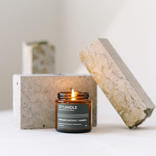 SP Candle Свеча с ароматом Черный мускус / Амбра SP Candle Свеча с ароматом Черный мускус / Амбра