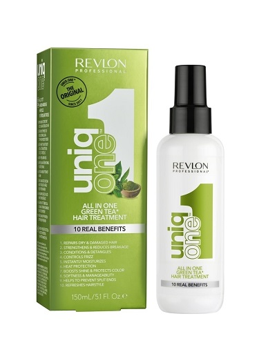 Revlon Professional Uniq One Спрей-маска для ухода за волосами с ароматом зеленого чая Green Tea Scent Hair Treatment 150 мл