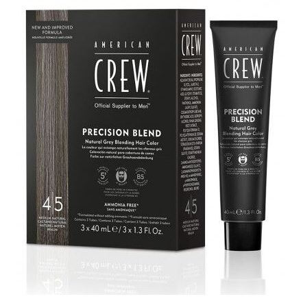 American Crew Precision Blend Камуфляж для седых волос Средний натуральный 4/5 3*40 мл