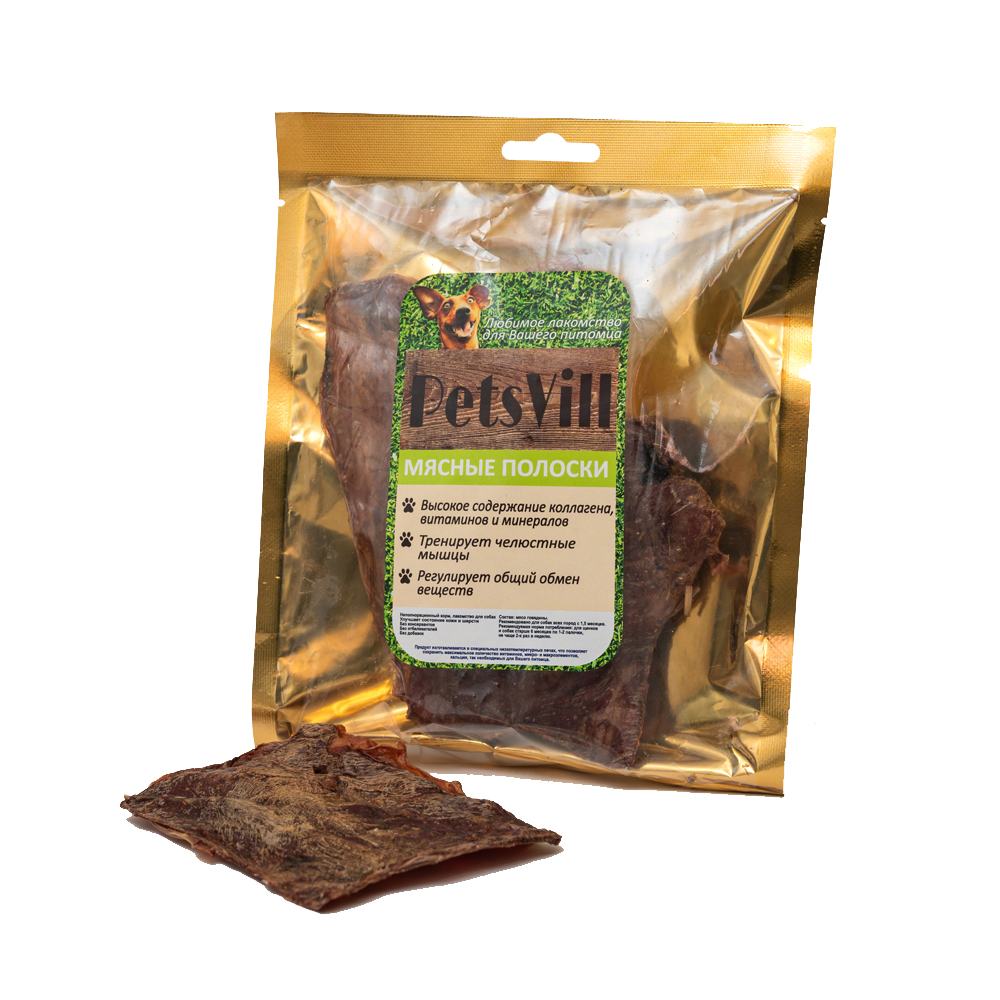 PetsVill Лакомство для собак Мясные полоски PetsVill Лакомство для собак Мясные полоски