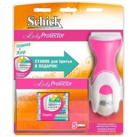 Schick Lady Protector Бритва женская, 5 сменных кассет Schick Lady Protector Бритва женская, 5 сменных кассет