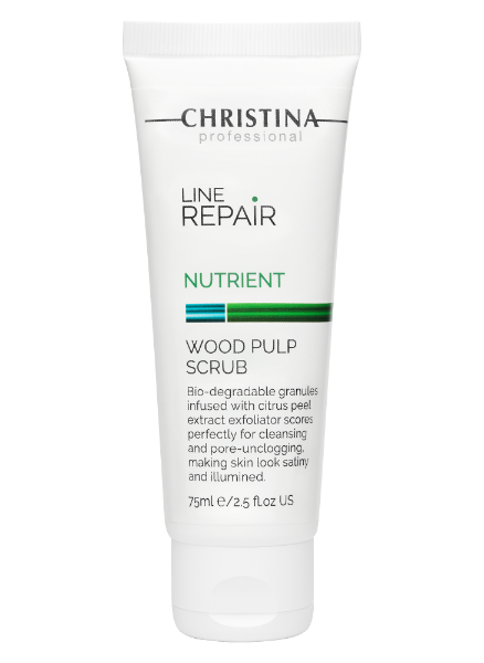 Christina Line Repair Nutrient Скраб для лица с частицами коры цитрусовых Wood Pulp Scrub 75 мл