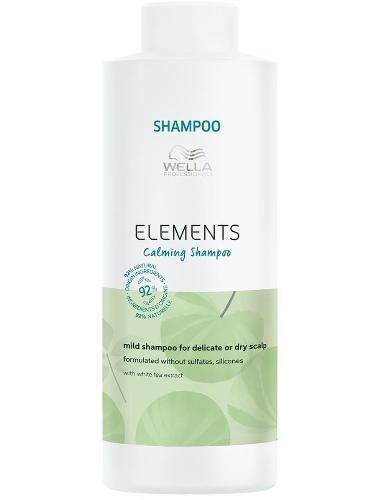Wella Professionals Elements Успокаивающий мягкий шампунь для чувствительной или сухой кожи головы Calming Shampoo 1000 мл