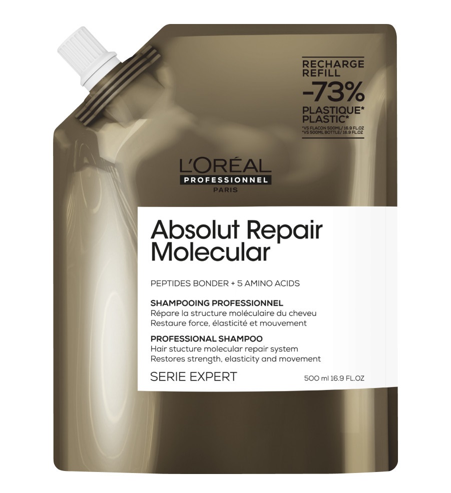 L'Oreal Professionnel Serie Expert Absolut Repair Molecular Шампунь для молекулярного восстановления волос REFILL 500 мл