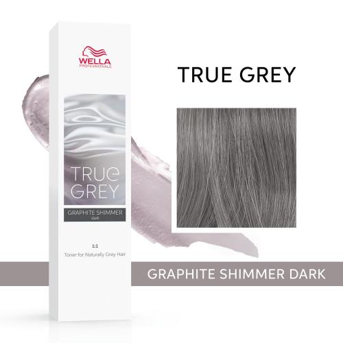 Wella Professionals True Grey Тонер для натуральных седых волос Graphite Shimmer Dark Нейтральный серый тёмный