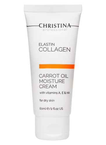 Christina Elastin Collagen Увлажняющий крем для сухой кожи Эластин, коллаген, морковное масло Carrot Oil Moisture Cream 60 мл