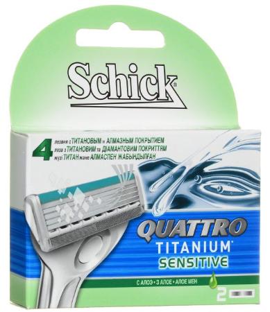 Schick QUATTRO Titanium Сменные кассеты для бритвы Schick QUATTRO Titanium Сменные кассеты для бритвы