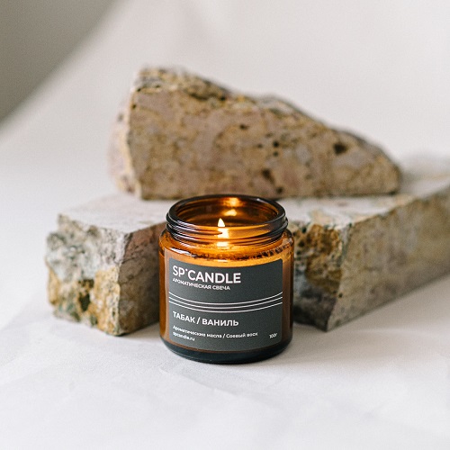 SP Candle Свеча с ароматом Табак / Ваниль SP Candle Свеча с ароматом Табак / Ваниль